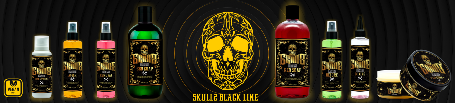 Skulls Blackline